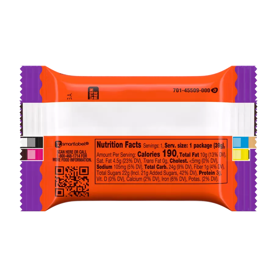 REESE'S PB&J Grape Big Cup Peanut Butter Cup, 1.4 oz - Back of Package