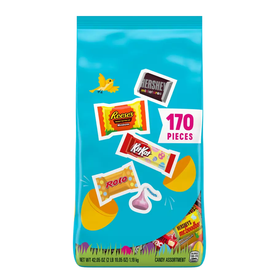 Hershey Easter Chocolate Assortment, 42.05 oz bag, 170 pieces - Front of Package