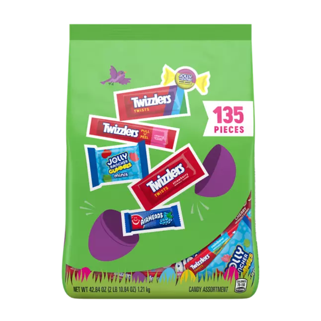 TWIZZLERS Bunnies Cherry Candy, 2.1 oz bag