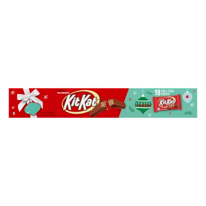 Kit Kat® Milk Chocolate Wafer Full Size Christmas Candy, Bars 1.5