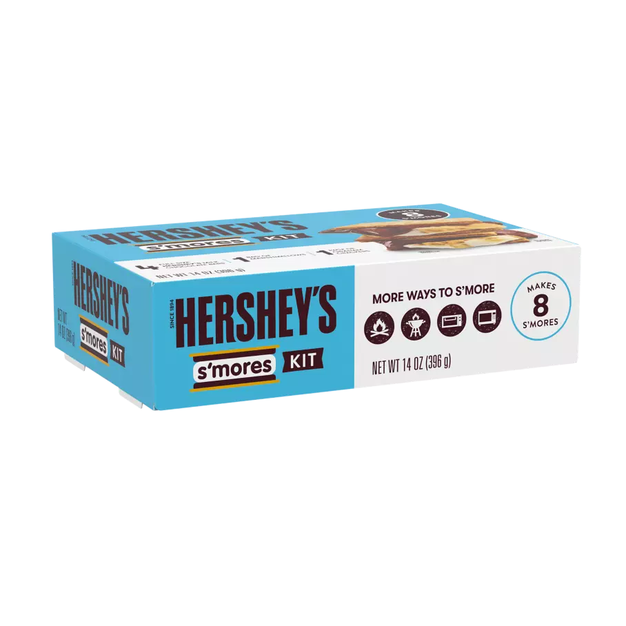 HERSHEY'S S'mores Kit, 14 oz, 8 count box - Front of Package