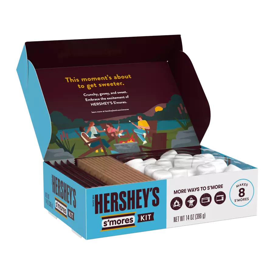HERSHEY'S S'mores Kit, 14 oz, 8 count box - Out of Package