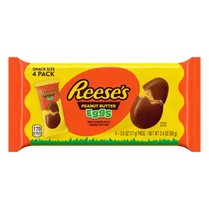 REESE'S Milk Chocolate Peanut Butter Snack Size Pumpkins, 9.6 oz bag