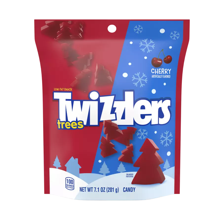 TWIZZLERS Trees Cherry Candy, 7.1 oz bag - Front of Package