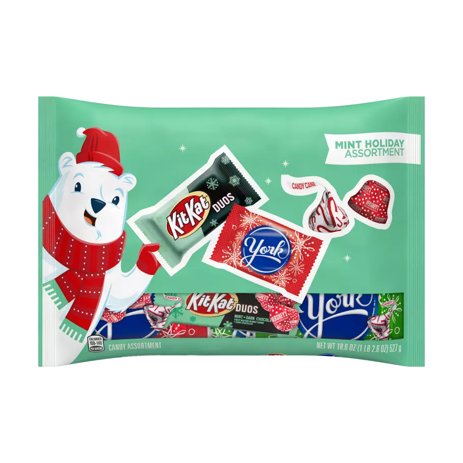 Hershey Mint Holiday Candy Assortment, 18.6 oz bag - Front of Package