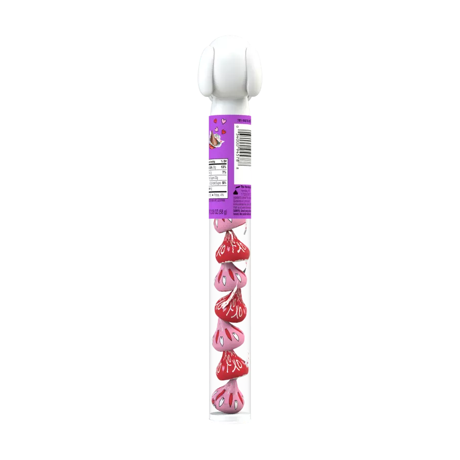 HERSHEY'S KISSES Snoopy™ & Friends Foils Milk Chocolate Candy, 2.08 oz cane - Back of Package