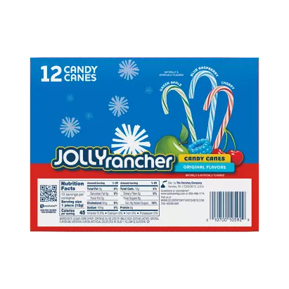 JOLLY RANCHER Holiday Original Flavors Candy Canes 0.44 oz 12