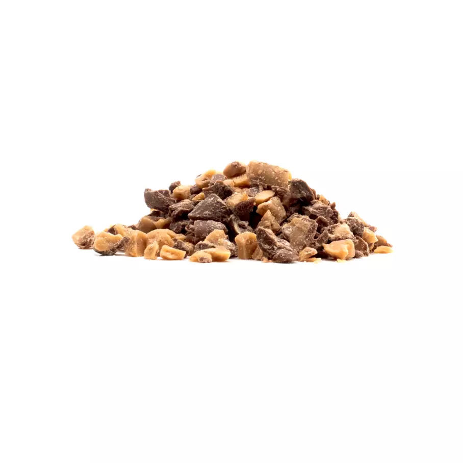HEATH Milk Chocolate English Toffee Medium Ground Chunks, 50 lb box - Second Out of Package Image