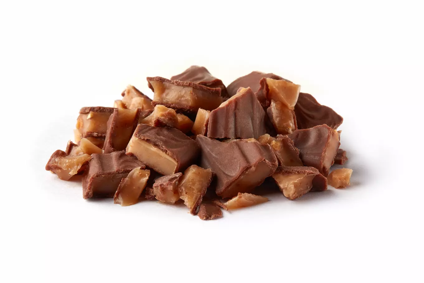 HEATH Milk Chocolate English Toffee Large Grind Chunks, 50 lb box - Second Out of Package Image