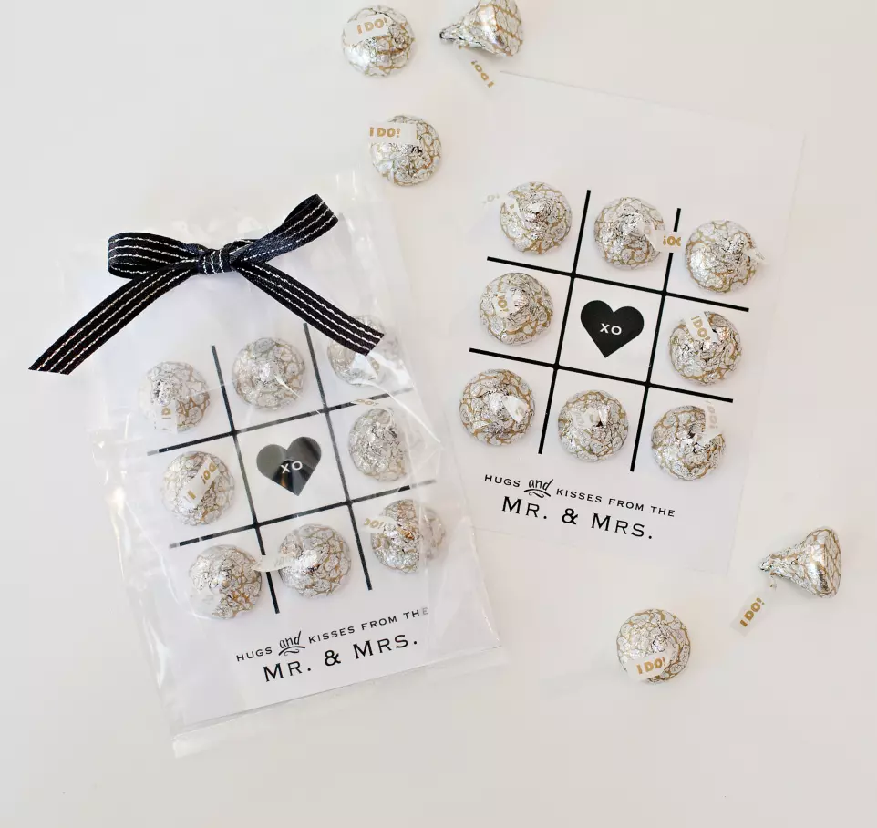 HERSHEY'S KISSES Wedding "I do" Milk Chocolate Candy, 48 oz bag - Used in Wedding Invite