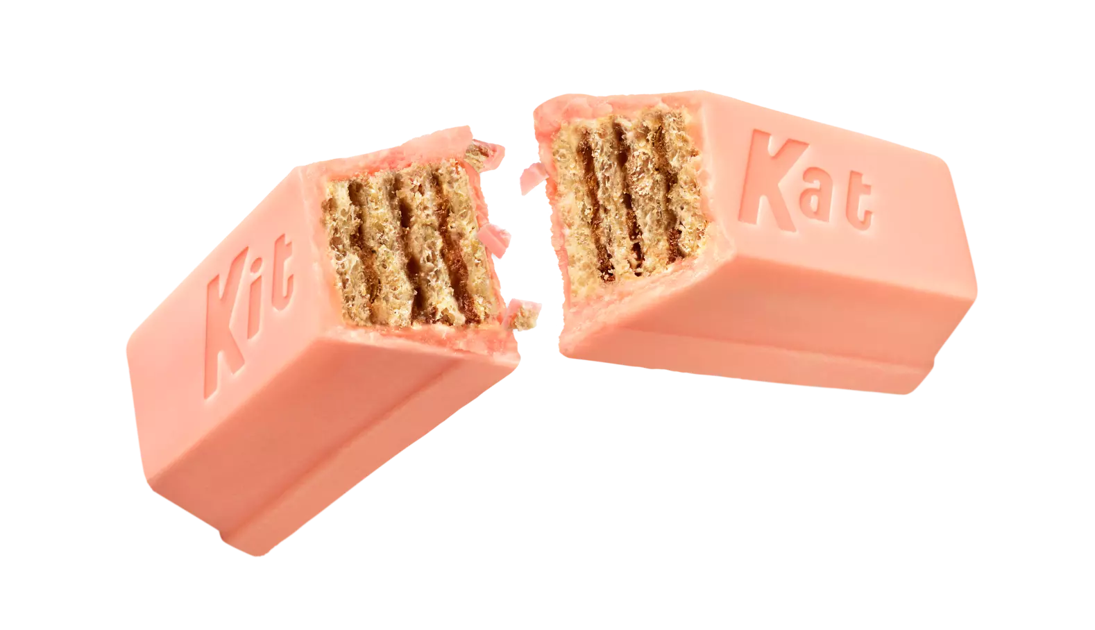 KIT KAT® Valentine's Raspberry Creme Miniatures Candy Bars, 8.4 oz bag - Out of Package