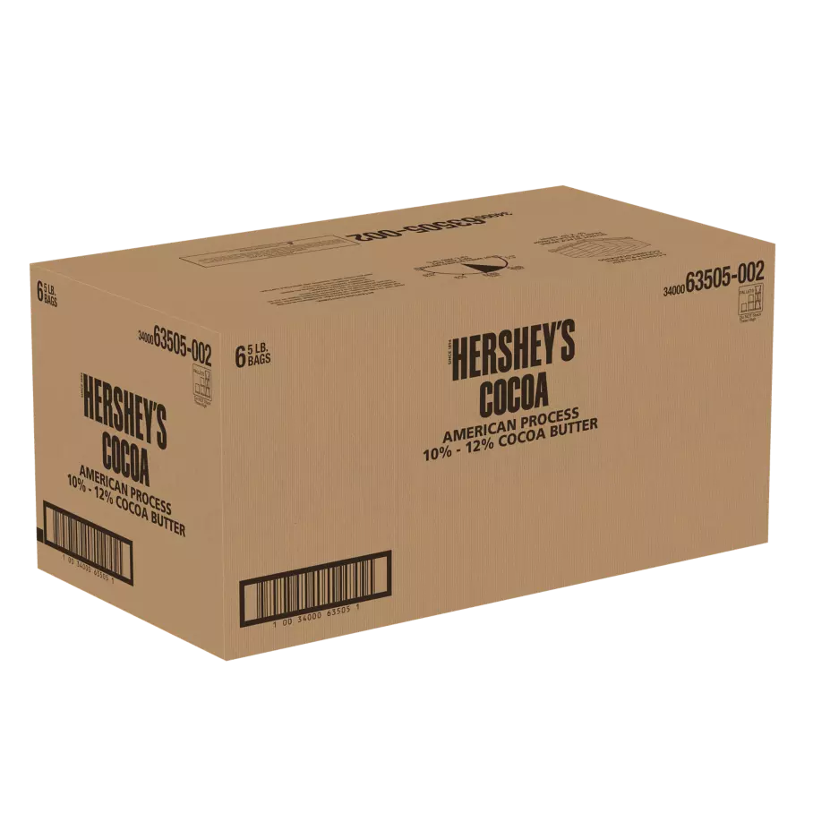 HERSHEY'S Natural Cocoa, 30 lb box, 6 bags - Front of Package