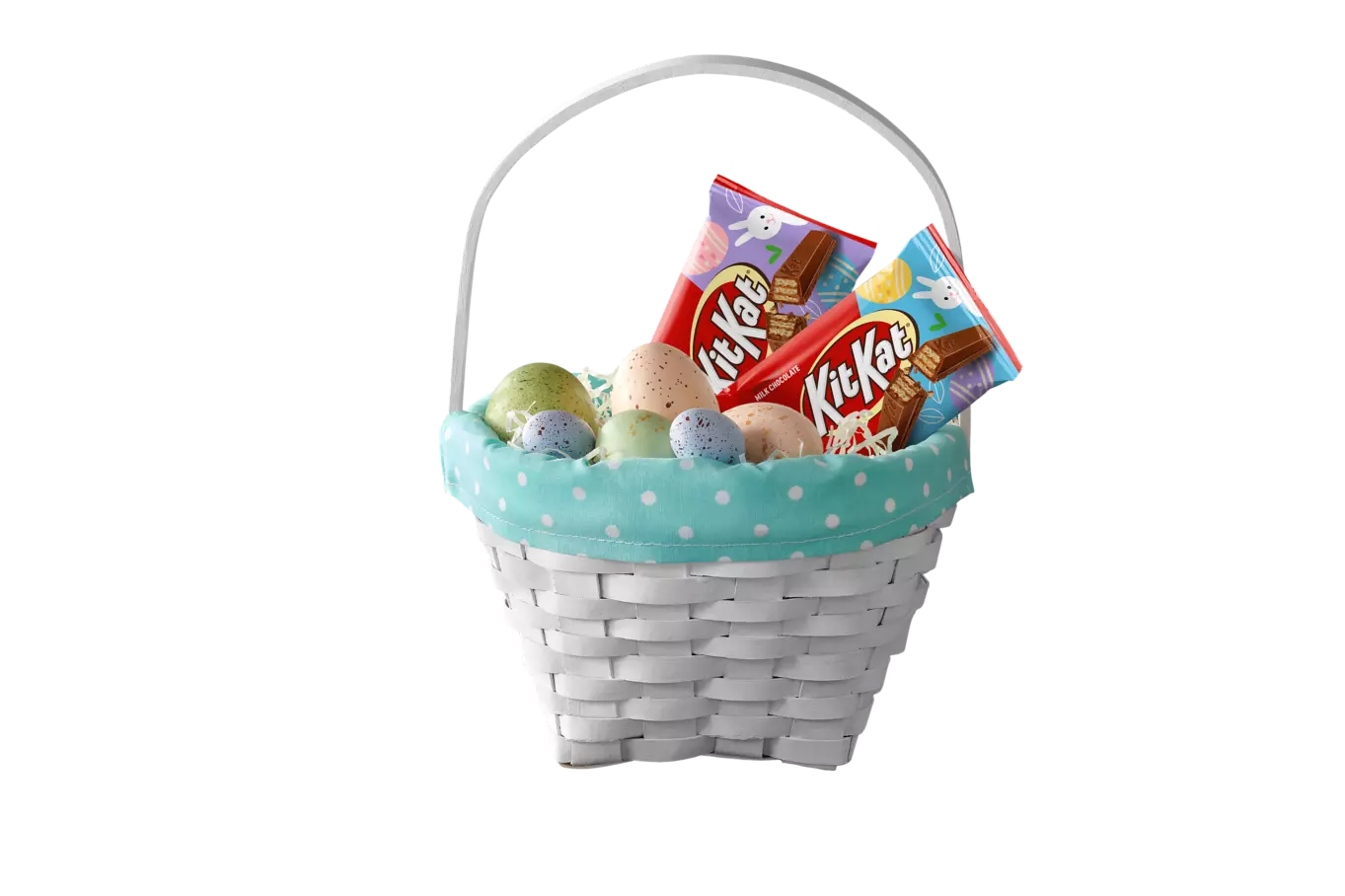 KIT KAT® Easter Milk Chocolate Candy Bars inside Easter basket