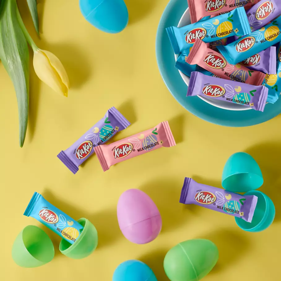 KIT KAT® Easter Milk Chocolate Miniatures Candy Bars inside plastic Easter eggs