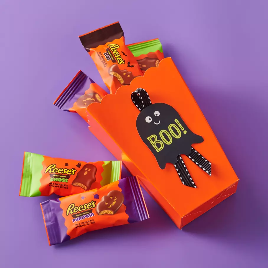 REESE'S Assorted Shapes inside ghost bag