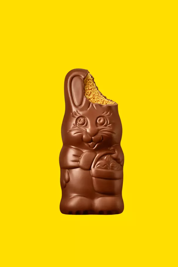 REESE'S Milk Chocolate Peanut Butter Bunny, 16 oz box - Out of Package