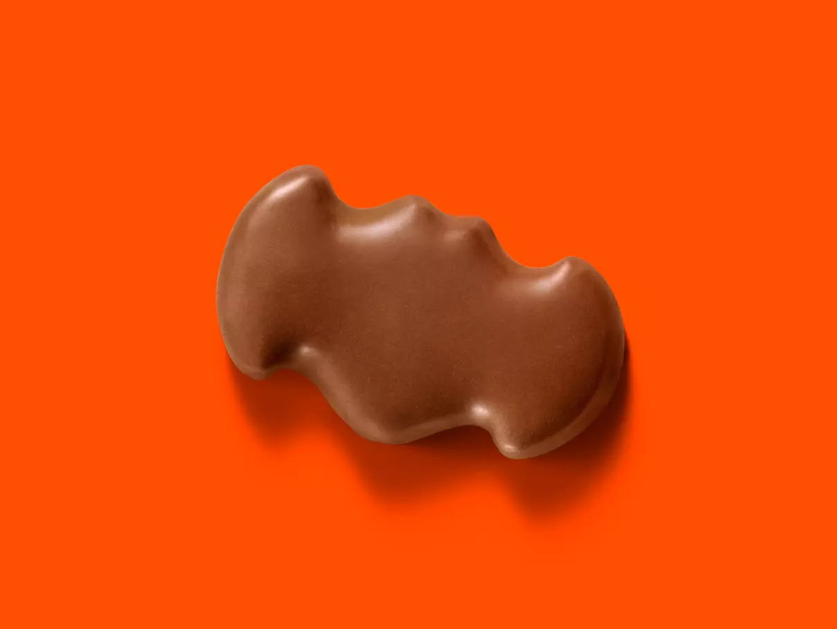 REESE'S Milk Chocolate Peanut Butter Snack Size Bats, 9.6 oz bag - Out of Package