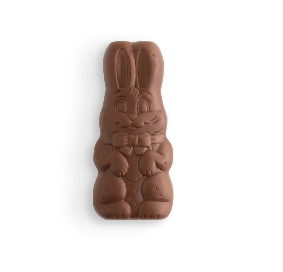 HERSHEY'S Easter Milk Chocolate Bunnies, 1.2 oz, 6 pack - Out of Package