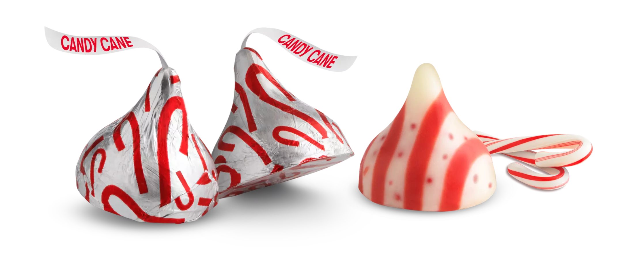 Candy cane outlet hershey kisses