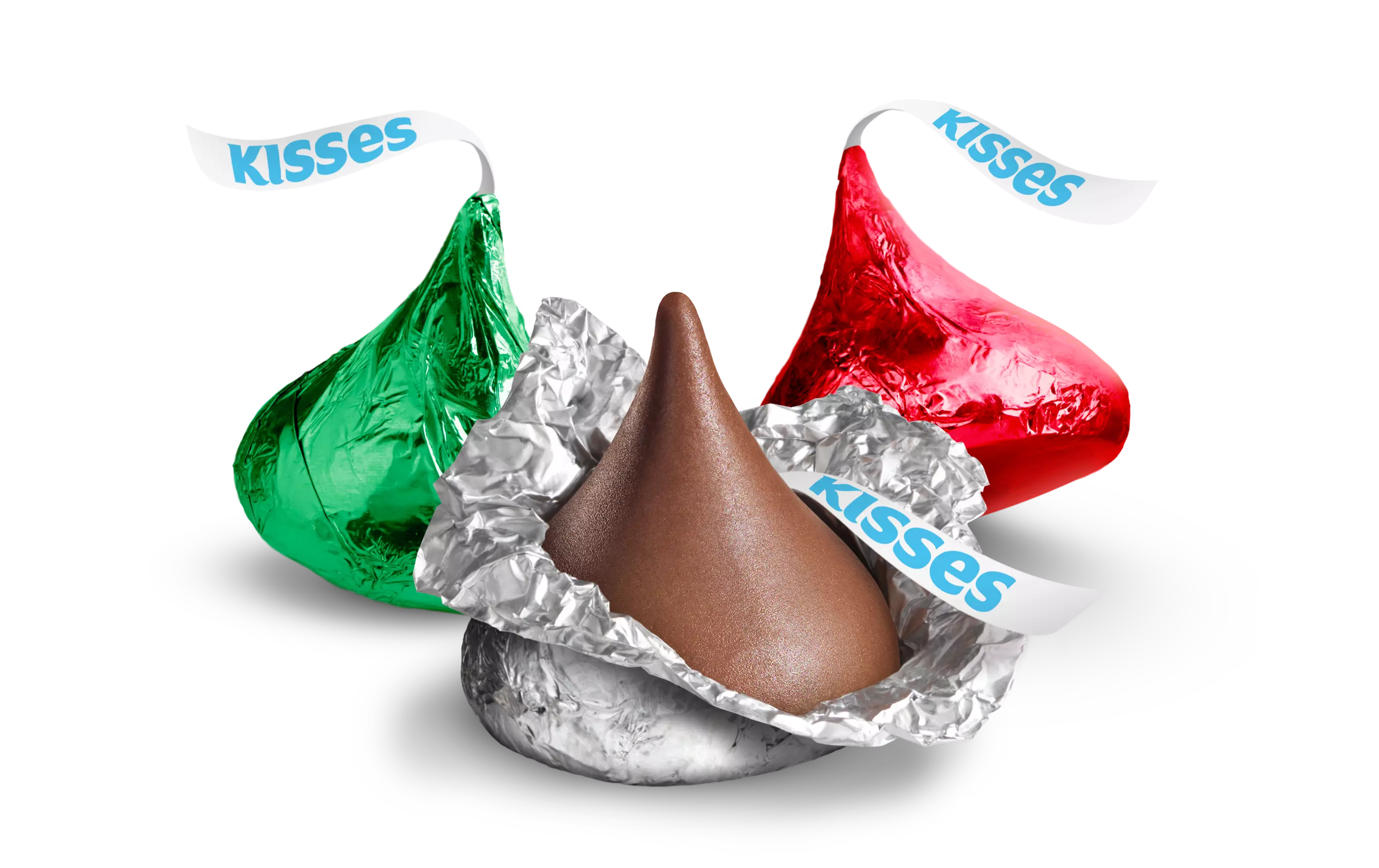Hershey's Kisses Holiday Milk Chocolate Candy，Aluminum foil wrapper