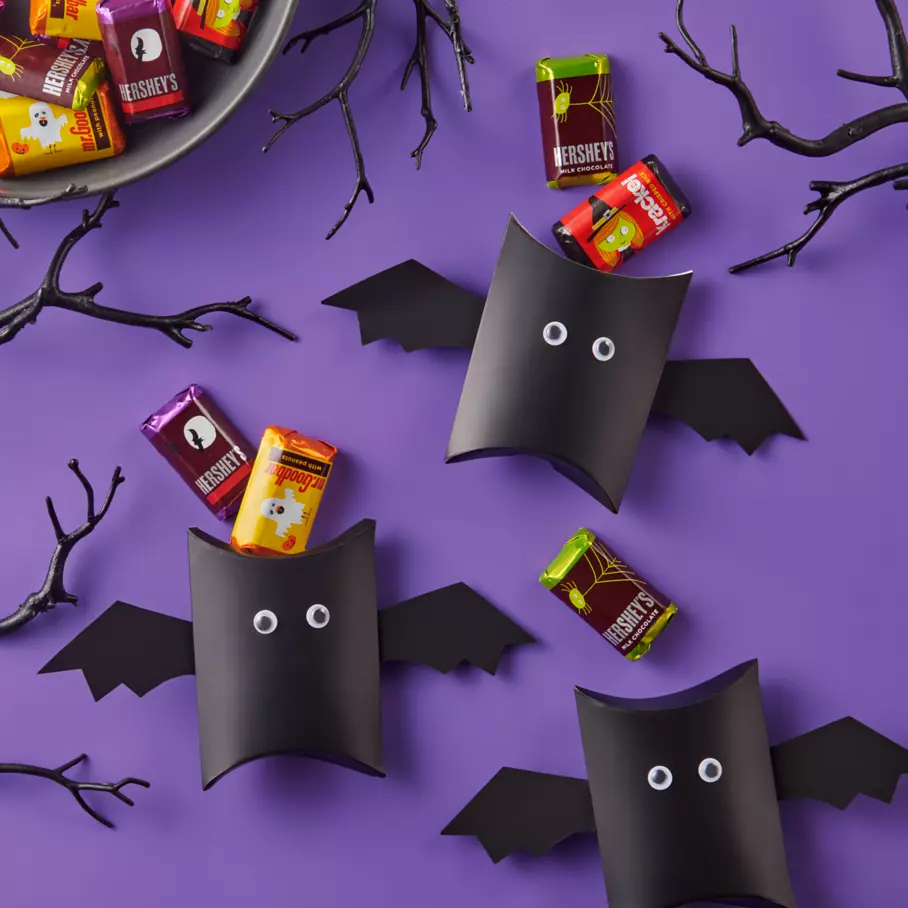 Bats filled with hersheys halloween miniatures assorted candy