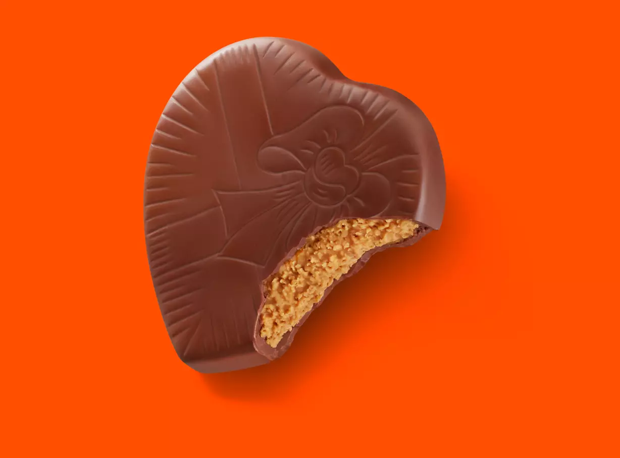 REESE'S Milk Chocolate Peanut Butter Hearts, 8 oz, 2 pack - Out of Package