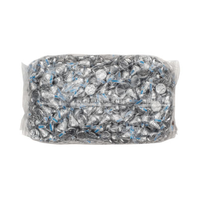 thumbnail image 2 of Hershey's Kisses Milk Chocolate, Silver Foil - 4 Pound Bulk Bag, Fresh Holiday Candy 2 of 5