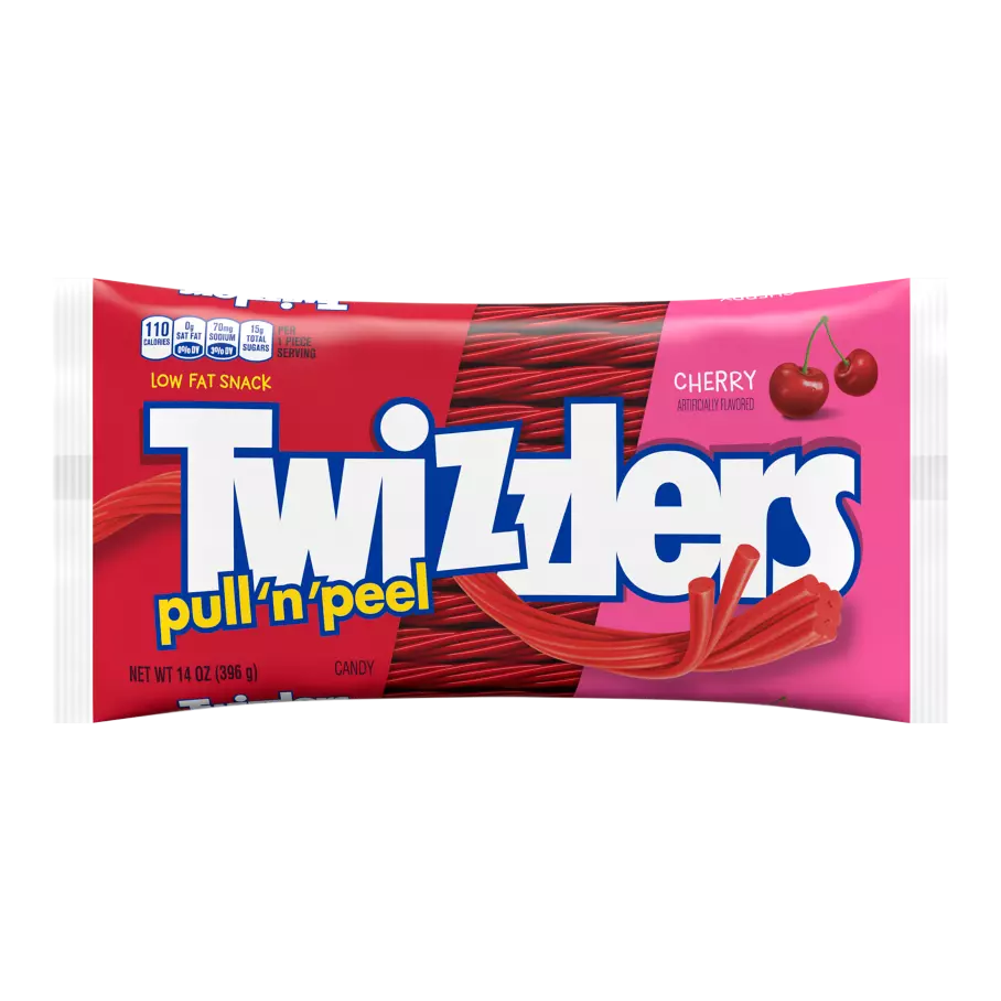 Twizzlers Pull 'n' Peel Cherry Licorice Candy - 6.1-oz. Bag