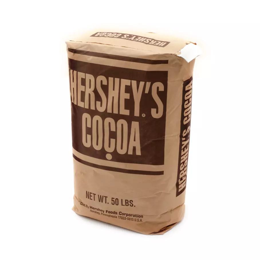HERSHEY'S Natural Dutch Cocoa, 50 lb bag - Front of Package