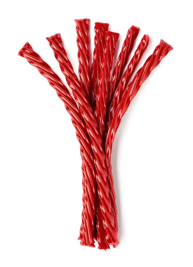 TWIZZLERS Twists Strawberry Flavored Extra Long Candy, 25 oz bag - Out of Package