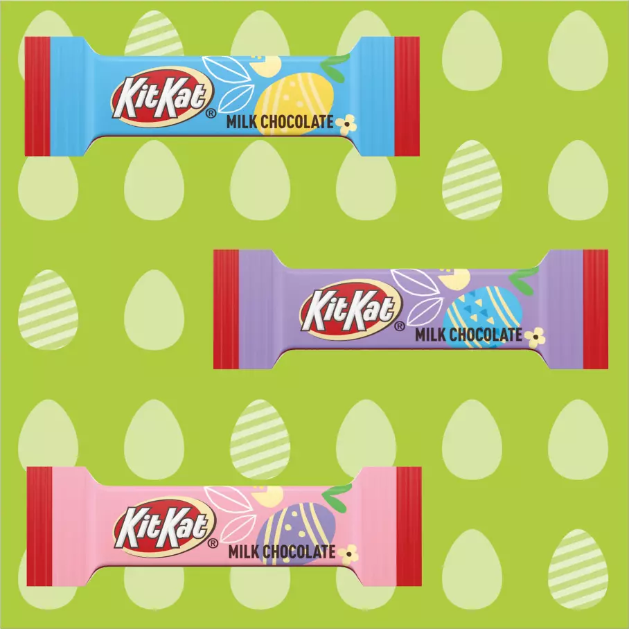 KIT KAT® Easter Milk Chocolate Miniatures Candy Bars, 9.6 oz bag - Out of Package