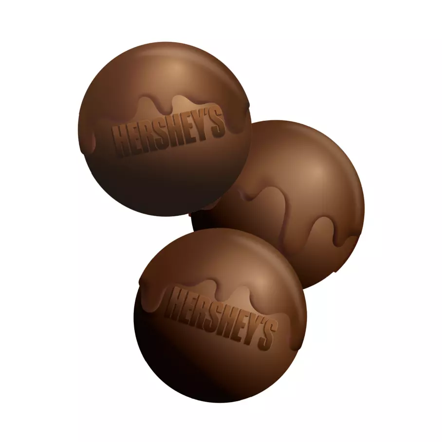 HERSHEY'S Holiday Milk Chocolate with Cinnamon Hot Chocolate Bomb, 1.45 oz box - Out of Package