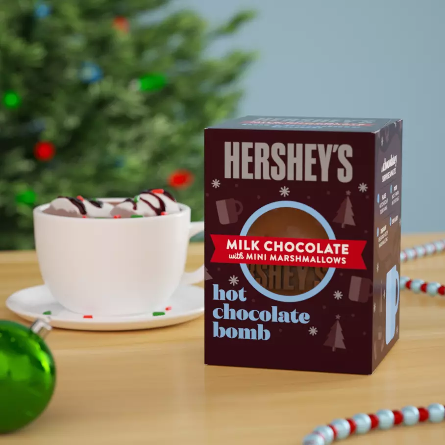 HERSHEY'S Holiday Milk Chocolate with Mini Marshmallows Hot Chocolate