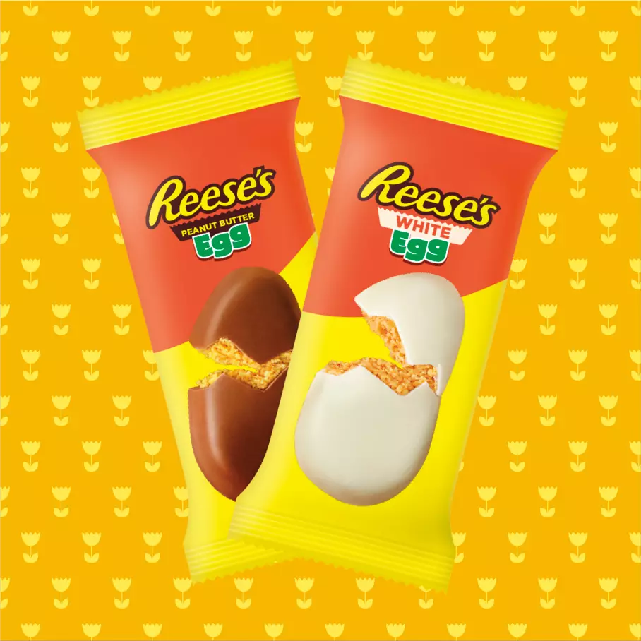 REESE'S Peanut Butter Snack Size Eggs Assortment, 29.4 oz bag - Out of Package