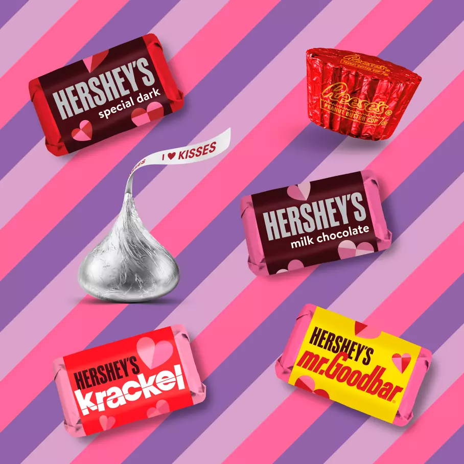 Hershey Cupid's Mix Valentine's Assortment, 23.67 oz bag - Out of Package