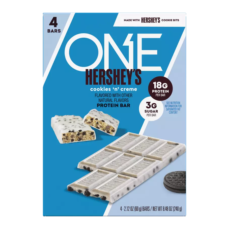 Protein Bars, Cookies and Cream, 2.12 oz Bar, 12 Bars/Box Protein Bars, Cookies and Cream, 2.12 oz Bar, 12 Bars/Box