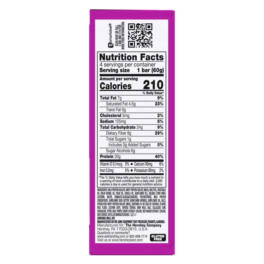 ONE BARS Fruity Cereal Flavored Protein Bars, 2.12 oz, 4 count box - Nutritional