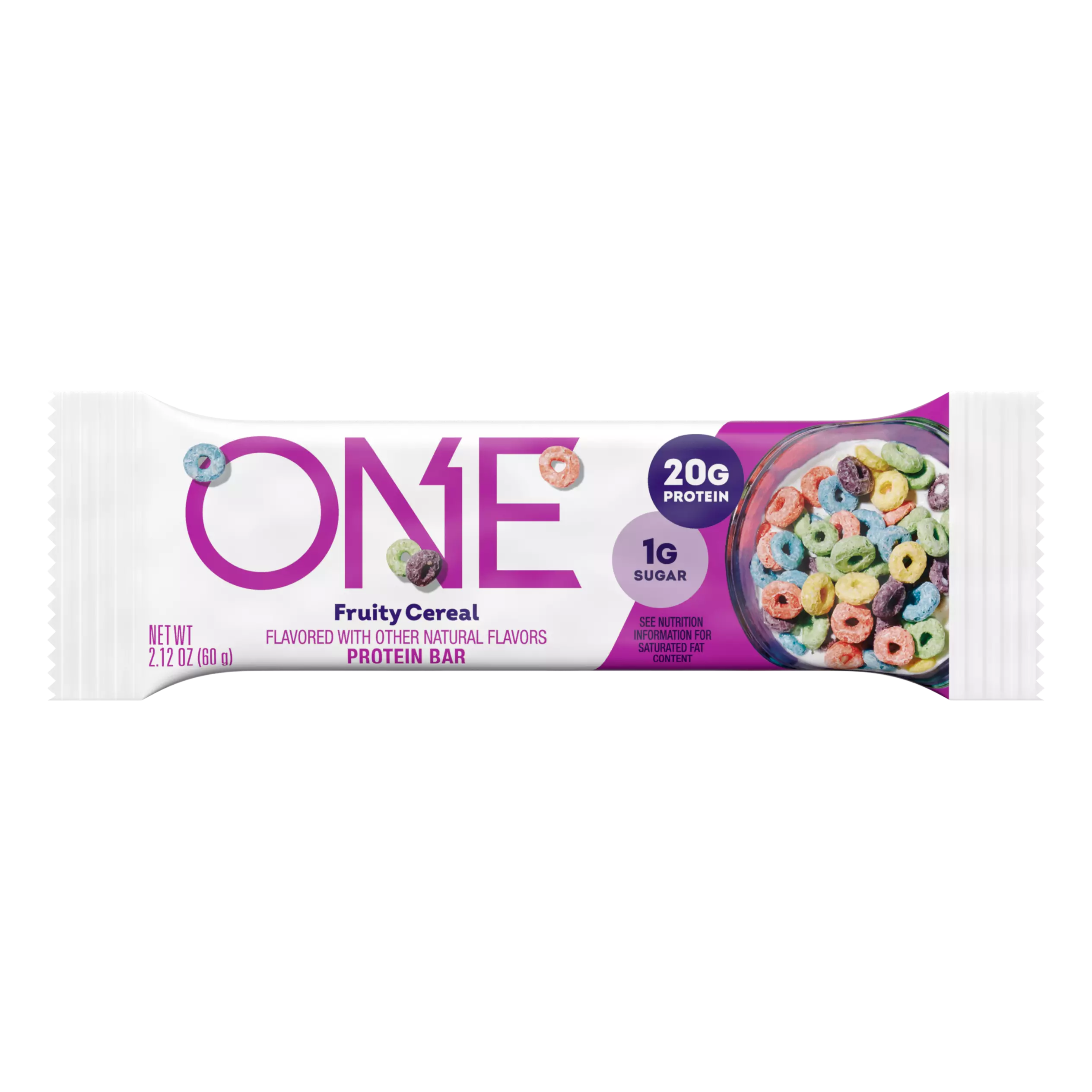 ONE BARS Fruity Cereal Flavored Protein Bars, 2.12 oz, 12 count box - Out of Package
