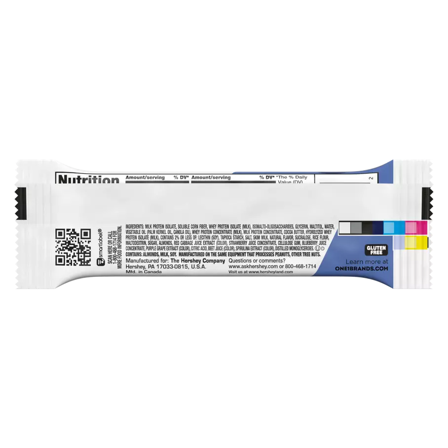 ONE BARS Blueberry Cobbler Flavored Protein Bar, 2.12 oz - Ingredients