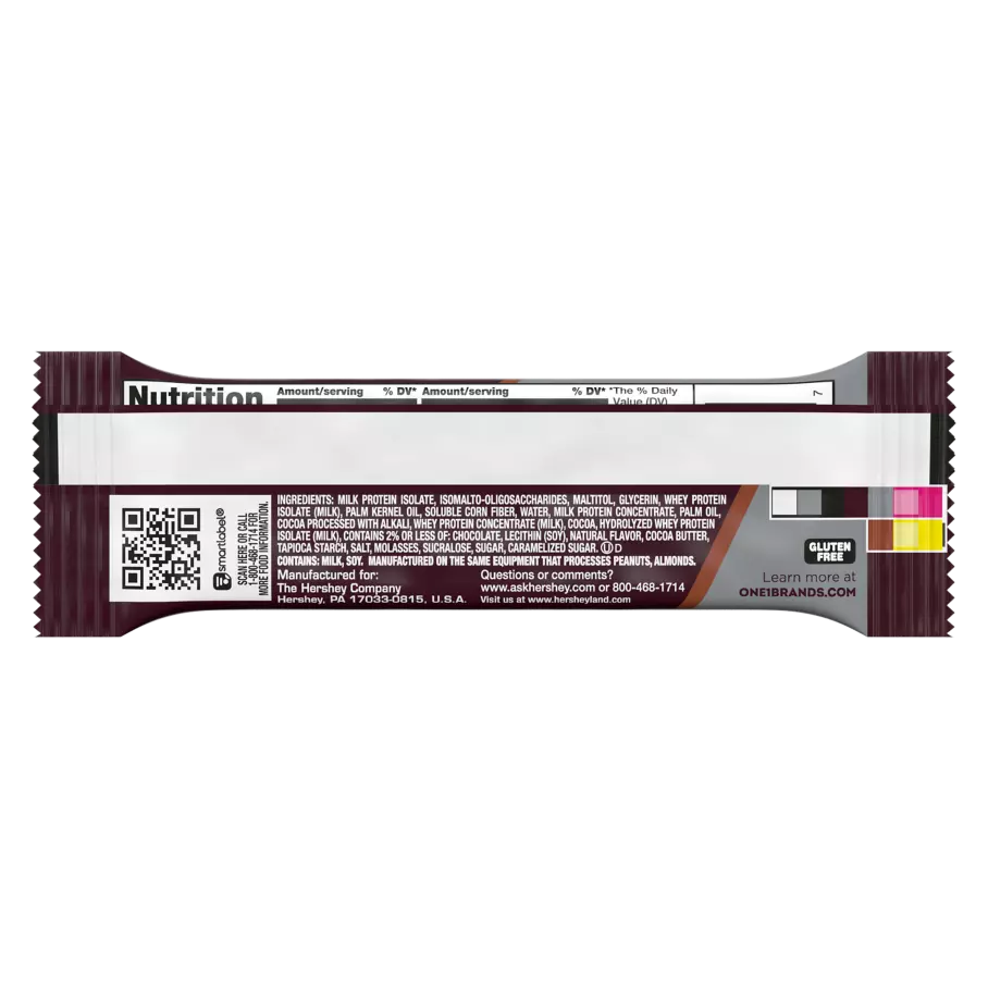 ONE HERSHEY'S Double Chocolate Flavored Protein Bar, 2.12 oz - Ingredients