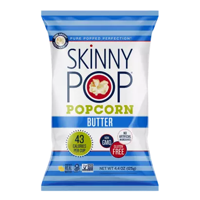 SKINNYPOP Butter Popped Popcorn 4.4 oz bag