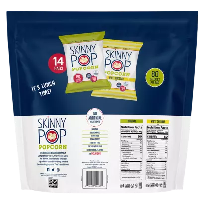 Skinny Pop Popcorn Variety Snack Pack, 14 count, 7 oz