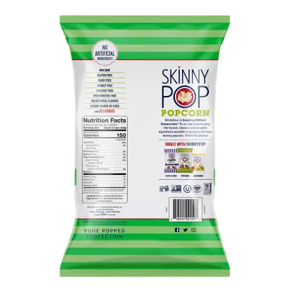 SkinnyPop Twist of Lime Popcorn 4.4 oz Bag - 12ct Case