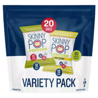 SKINNYPOP Original Popped Popcorn 0.5 oz bag 10 count