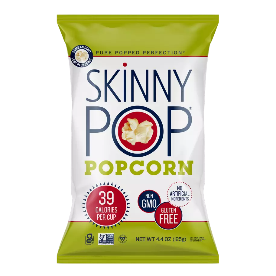 Popcorn calories clearance popped