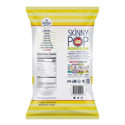 SkinnyPop Gluten-Free Original Popcorn - 0.5 oz