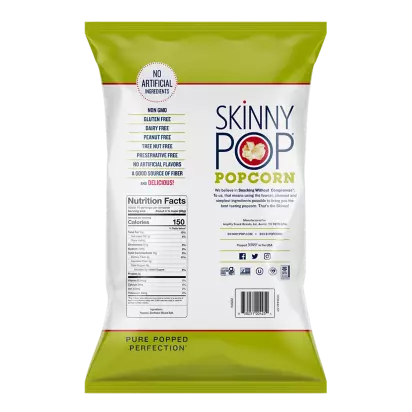 Skinny Pop Organic Popcorn, Sea Salt, 14 oz