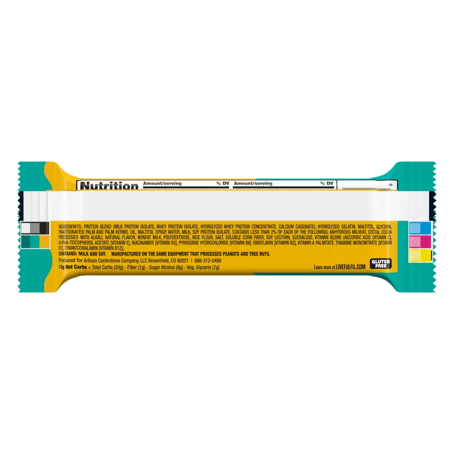 FULFIL Chocolate Salted Caramel Flavor Protein Bar, 1.94 oz - Ingredients