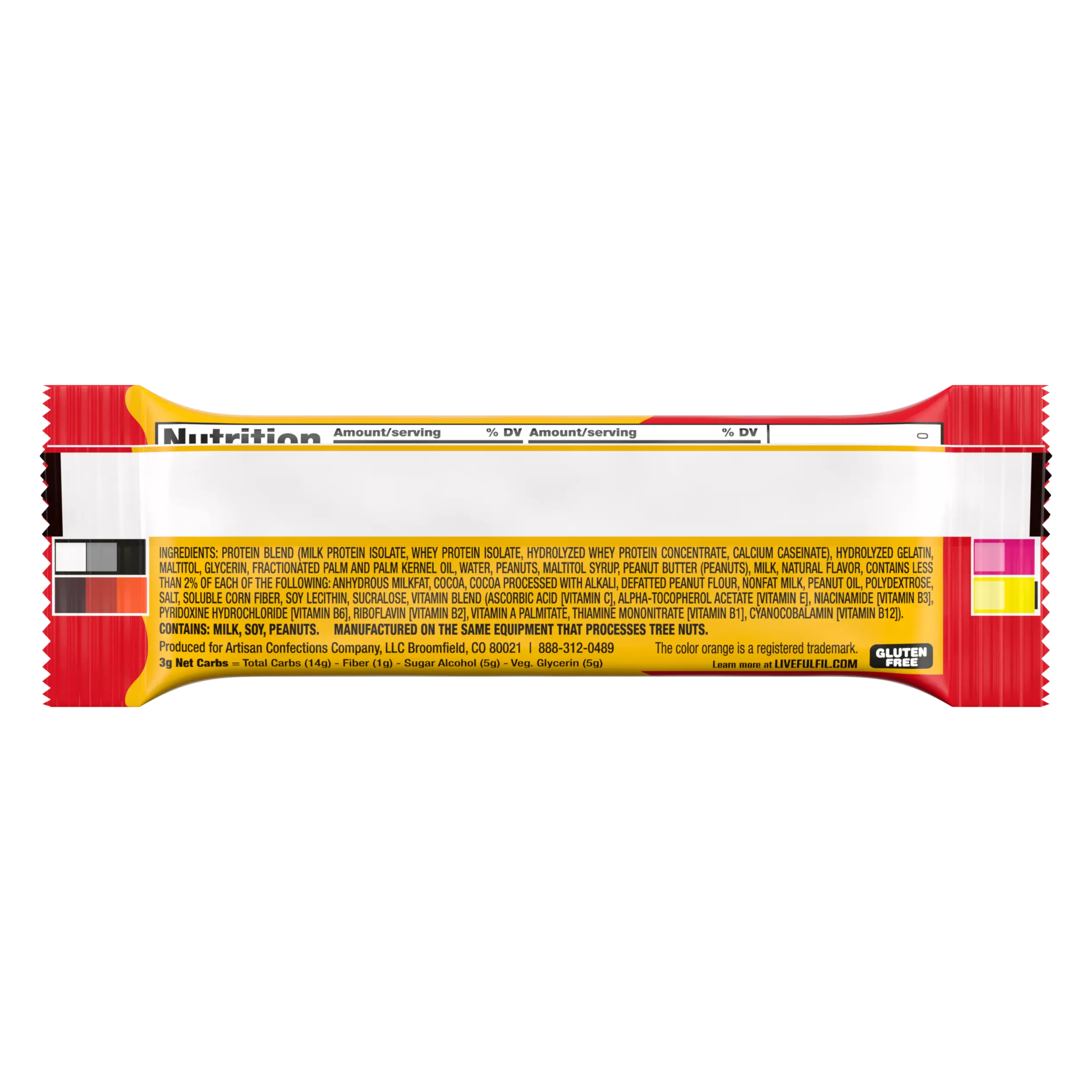 FULFIL Chocolate Peanut Butter with REESE'S Flavor Protein Bar, 1.41 oz - Ingredients