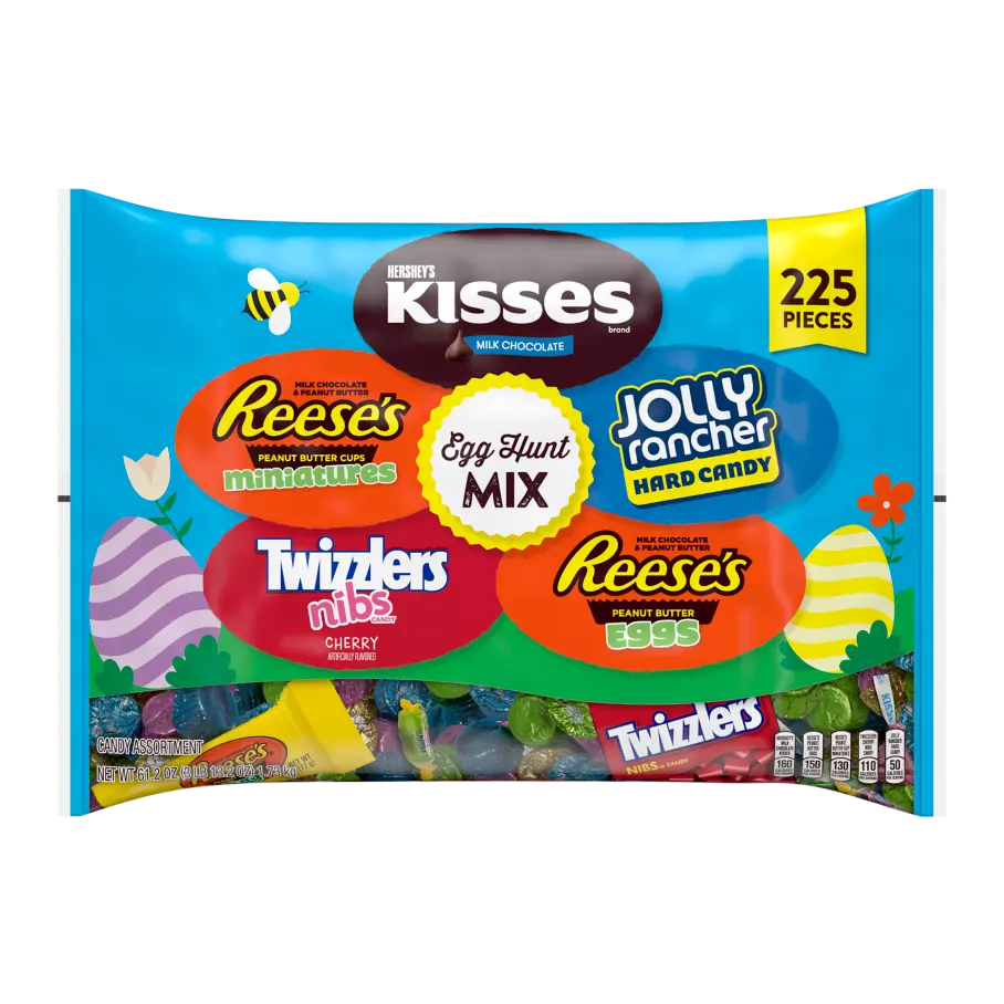 Hershey Egg Hunt Mix Assortment, 61.2 oz bag, 225 pieces - Front of Package